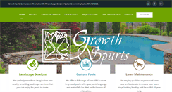 Desktop Screenshot of growthspurtslandscape.com