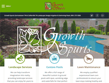 Tablet Screenshot of growthspurtslandscape.com